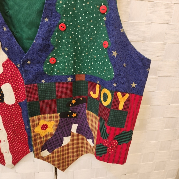 Vintage Dream Spinner Christmas Vest OS - Picture 4 of 7